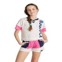 Adalet Kızlar J-Spor Colorblock Bağcıklı Tişört, Beden XS -XL Plus