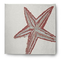 Simply Daisy 8' 10' Büyük Denizyıldızı Deniz Şönil Halısı, Böğürtlen Kırmızısı