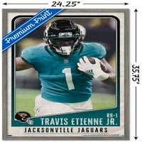 Jacksonville Jaguarları- Travis Etienne Jr. Duvar Posteri, 22.375 34 Çerçeveli