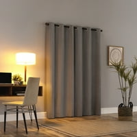 Güneş Sıfır Tulare Karartma Heathered Doku Termal Grommet Perde Paneli, 40 x 96