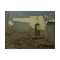 Marka Güzel Sanatlar 'Güneş Işığında Mağribi Binalar' John Singer Sargent'ın Tuval Sanatı