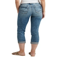 Gümüş Jeans A.Ş. Kadın Suki Orta Rise Capri, Bel Ölçüleri 24-36