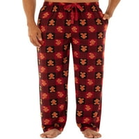 Meyve tezgah erkek tatil baskı süper yumuşak microfleece pijama pantolon