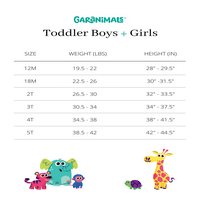 Garanimals Bebek ve Yürümeye Başlayan Çocuk Baskı Fransız Havlu Şort, 3'lü Paket, Bedenler 12M-5T