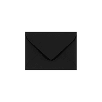 Lüks Kağıt Mini Zarflar, lb. Gece Yarısı Siyahı, 11 16, Paket