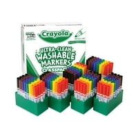 Crayola Toksik Olmayan Yıkanabilir Marker Sınıf Paketi, Konik Uç, Çeşitli Renkler, 92