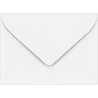 LUXPaper Mini Zarflar, 11 16, Doğal Beyaz, 50 Paket