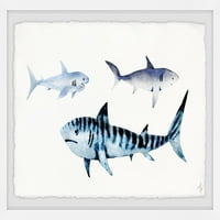 Marmont Hill Köpekbalıkları II Çerçeveli Duvar Sanatı