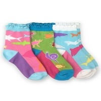 Jefferies Çorap Kız Çorapları, Moda Desenli Mürettebat Çorapları, Beden S-L