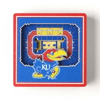 YouTheFan NCAA Kansas Jayhawks 3D Stadyummagnet'i Görüntüle