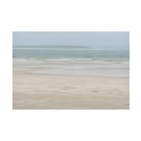 Eva Bane 'Misty Beach 02' Tuval Sanatı