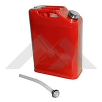 Taç Otomotiv RT CASRT kırmızı JERRY CAN; RT OFF-YOLLAR 5. GALON GALVANİZLİ ÇELİK, DÖKME AĞZI, HAVALANDIRMA DELİĞİ