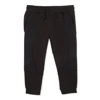 Athletic Works Erkek Çocuk Fransız Terry Colorblock Jogger Pantolon, Beden 4- & Husky