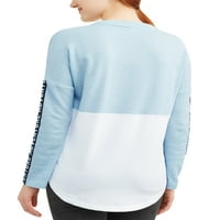 Sınır Yok Gençlerin bağcıklı üniversite çizgili colorblock kazak sweatshirt