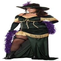 Salon Madam Artı Boyutu kadın Yetişkin Cadılar Bayramı Kostümü