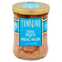 Kaynak Suyunda Tonnino Premium Sarı Yüzgeçli Ton Balığı Filetosu, Vahşi Yakalanmış, 6. oz, Kavanoz