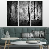 Designart 'Güzel Orman Sabah Panorama' Manzara Tuval Sanat Baskı