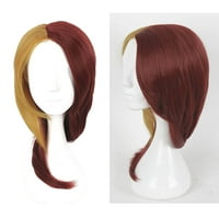Benzersiz pazarlık insan saçı peruk kadınlar için 18 Sarışın kırmızı peruk peruk kapaklı