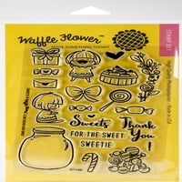 Waffle Çiçek El Sanatları Temizle Pullar 4 X 6 Tatlılar