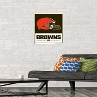 Cleveland Browns - Logo Duvar Posteri, 14.725 22.375