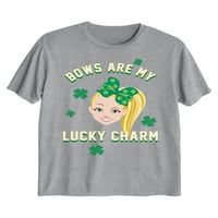 Nickelodeon Jojo Siwa Kızlar 4-Şanslı Tılsım Aziz patrick Günü grafikli tişört