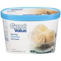 Büyük Değer Yağsız Vanilyalı Dondurma, oz