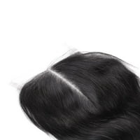 Benzersiz Pazarlık vücut dalga insan saç 16 18 20 Demetleri 14 Orta kısmı kapatma 4x4