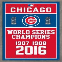 Chicago Cubs-Şampiyonlar Duvar Posteri, 22.375 34