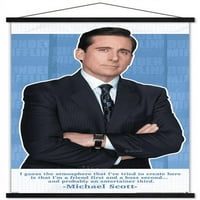 Ofis- Michael Scott - Manyetik Çerçeveli Arkadaş Alıntı Duvar Posteri, 22.375 34