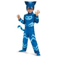 Yürümeye Başlayan Çocukların Lüks PJ Maskelerini Gizleyin Catboy Tulum Kostümü - Beden 3T-4T