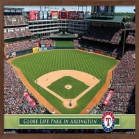 Texas Rangers-Küre Yaşam Parkı Duvar Posteri, 22.375 34