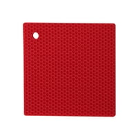 Tatil Zamanı Silikon 6.69 ”6.69” Trivet Gerçekten Kırmızı