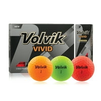 Volvik Vivid Golf Topları, Kırmızı, Paket