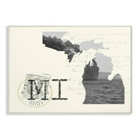En Aptal Ev Dekor Michigan Siyah ve Beyaz Fotoğraf Krem Kağıt Kartpostal Tuval Duvar Sanatı