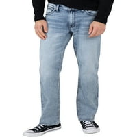 Gümüş Jeans A.Ş. Erkek Grayson Easy Fit Düz Paça Kot Pantolon, Bel ölçüleri 28-44