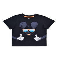 Mickey Mouse Bebek ve Yürümeye Başlayan Çocuk T-Shirt ve Tank Çoklu Paket, 2'li Paket, Boyutları 12M-5T