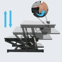 LivEditor 35 Yüksekliği Ayarlanabilir ayaklı Masa Dönüştürücü, Çift Monitörlü dizüstü bilgisayar için ergonomik masa