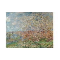 Marka Güzel Sanatlar 'Bahar 1880' Ahşap Duvar Sanatı Claude Monet'in Sanatı