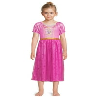 Disney Rapunzel Kız Karakter Fantazi Elbise, 4-12 Beden