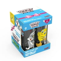 Zak Designs Sevgililer Günü Looney Tunes Mini Gözlük, 4 parçalı set