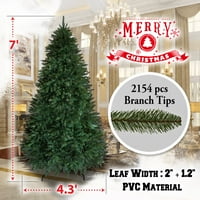 Güçlü Deve Yapay Pvc Noel Ağacı Tam Metal Standı ile Noel Tatil Dekorasyon İpuçları ile, 52 L