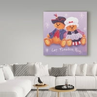 Ticari Marka Güzel Sanatlar 'Pilgrim Bears' Beverly Johnston'dan Tuval Sanatı