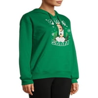 Elf Gençler OMG Noel Baba Tatil Kapüşonlu Sweatshirt