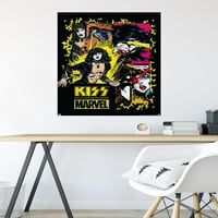 Öpücük ve Marvel Güçleri Duvar Posteri, 22.375 34