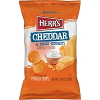 Herr's Cheddar & Ekşi Krema Çıkıntılı Patates Cipsi 7.75oz