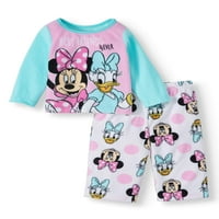 Minnie Mouse Bebek Yürüyor Kız Uzun Kollu Microfleece Pijama, Set