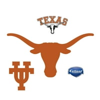 Fathead Texas Longhorns: Logo - Büyük Resmi Lisanslı Çıkarılabilir Duvar Çıkartması
