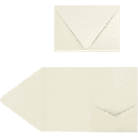 LUXPaper A Pocket Invitations, 7, Doğal, Paket