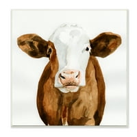 Stupell Industries Holstein Country İnek Minimal Sığır Portre Duvar Plaketi, 12, Tasarım Victoria Barnes
