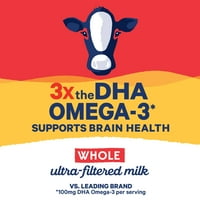 DHA Omega-3 içeren, Laktoz İçermeyen, fl oz içeren fairlife Tam Ultra Filtreli Süt